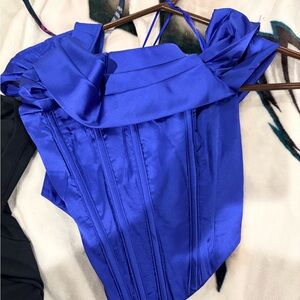 Pyer Moss Royal Blue Women's Blouse